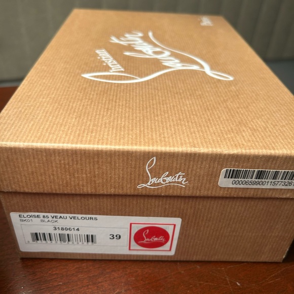 Christian Louboutin Black Suede Eloise Pump 85 Veau Velours Size 39 - Picture 13 of 15